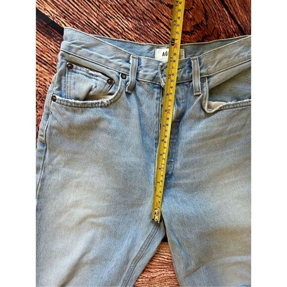 Agolde Riley Hi Rise Straight‎ Crop Light Wash - Picture 9 of 15